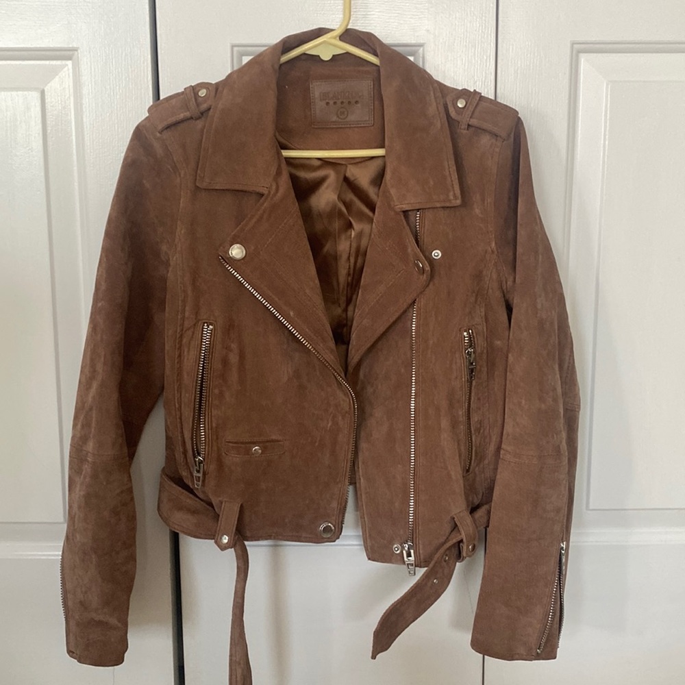 100% Suede leather Blank NYC Jacket